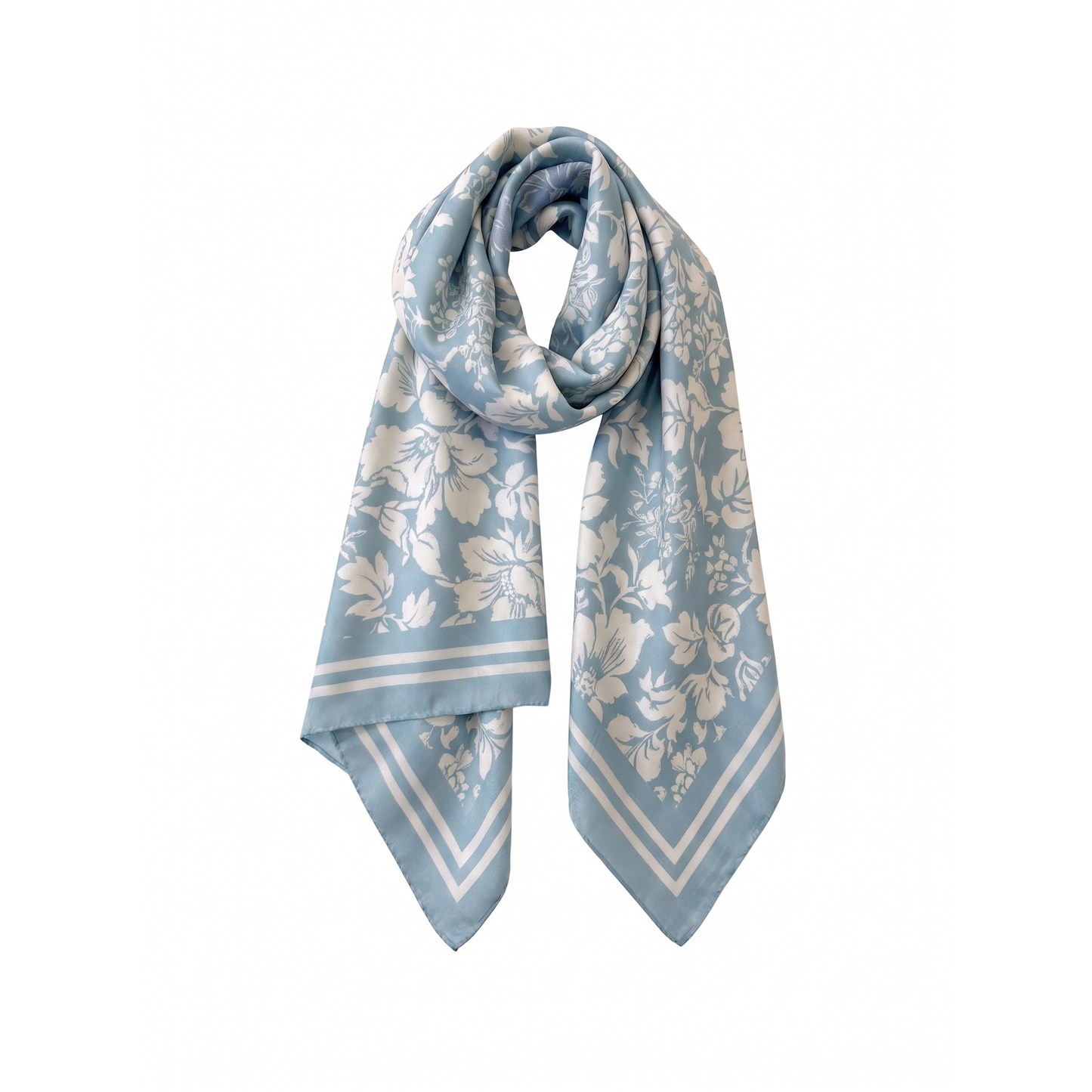 Florence May Large Silk Scarf - Cotton Sateen
