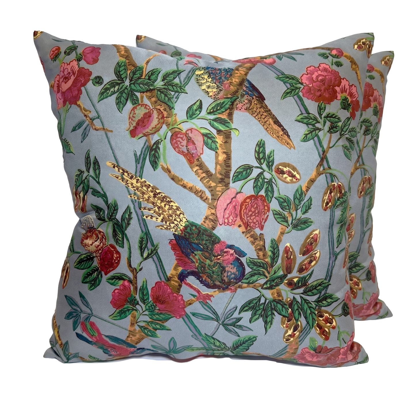 The Emperor's Pheasant Cushion Cover - Silk Satin Twill