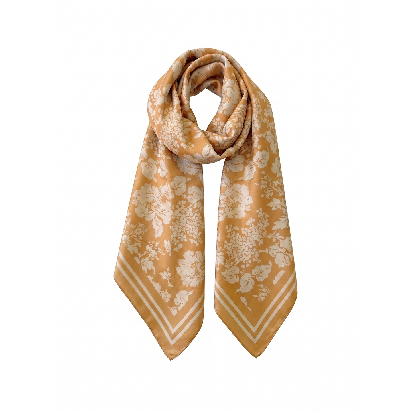 Florence May Large Silk Scarf - Silk Satin Twill