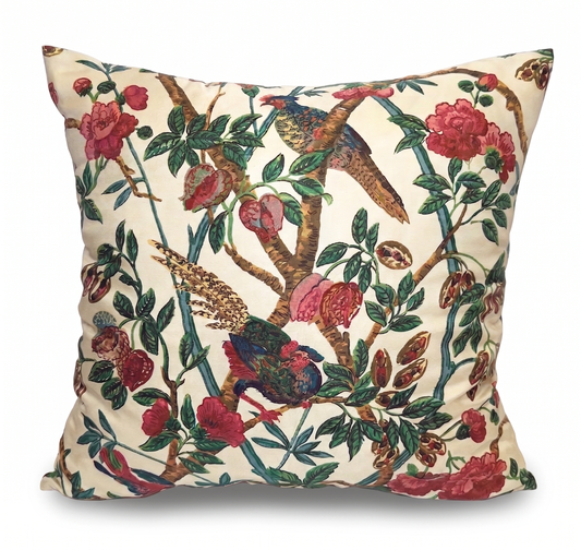 The Emperor's Pheasant Cushion Cover - Cotton Sateen